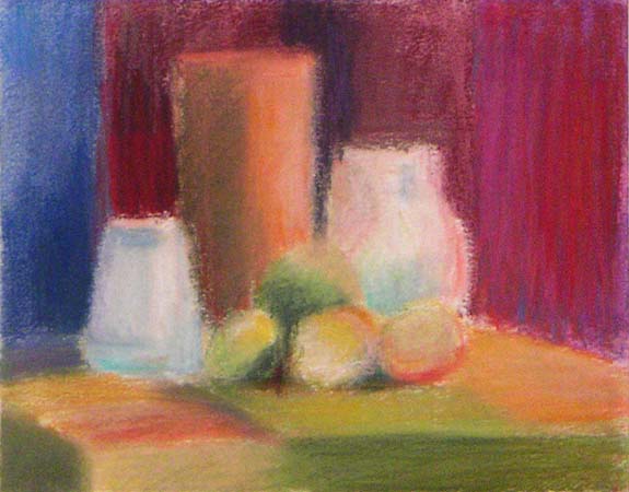 Pikku asetelma        <br>pastelli 2002