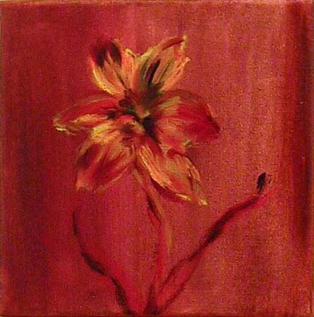 Keltainen  <br>öljy kankaalle, 2004 16 x 16