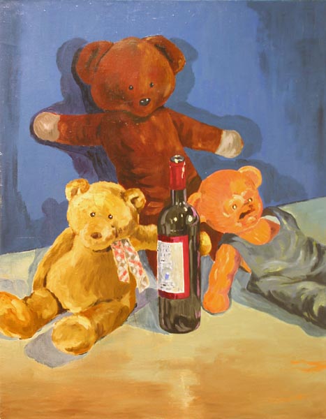 Aamuyö  <br>öljy kankaalle, 2005  79 x 100 cm