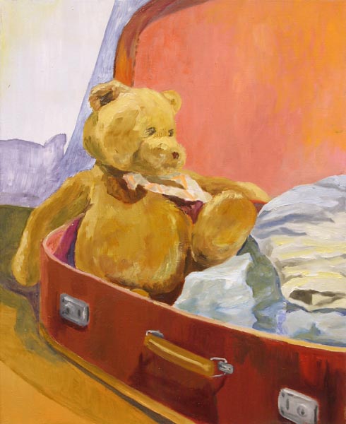 Mukaan  <br>öljy kankaalle, 2005  50 x 61 cm