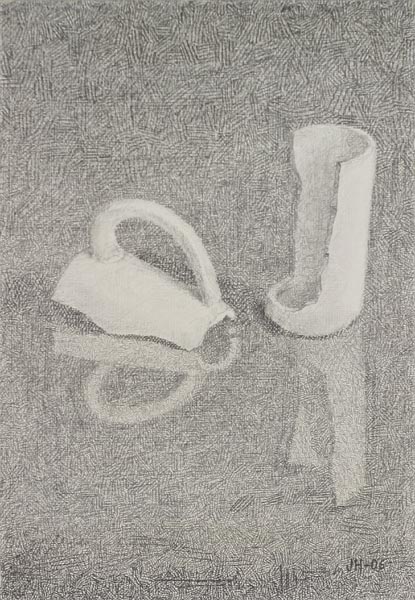 Rikki  <br>lyijykynä kovalevylle 2006, 31 x 21 cm