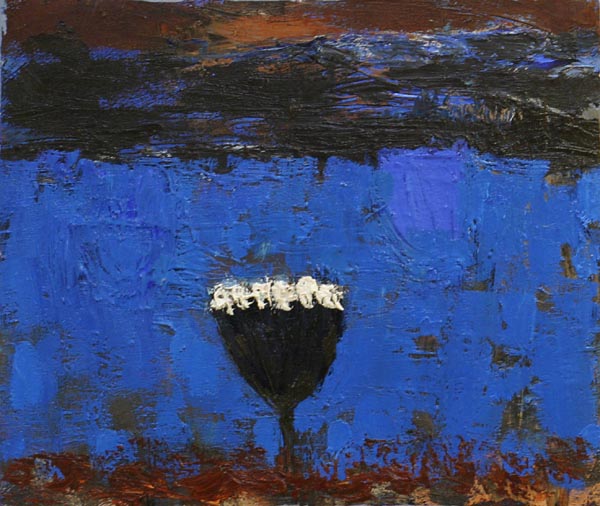 Ennen aamua  <br>öljy kankaalle  29 x 25 cm,  2007  	