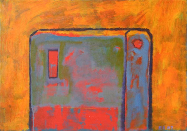 Punainen ikkuna  <br>öljy 2006