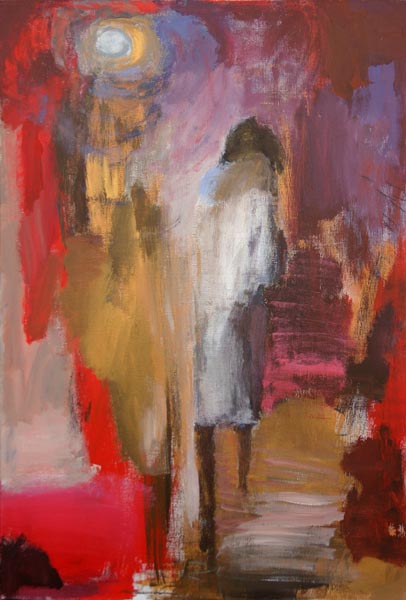 Maailmalla  <br>akryyli 2005,  80 x 120cm