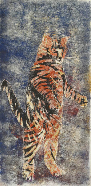 Pikkutiikeri  <br>puupiirros  2008