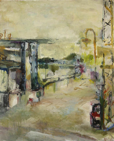 Rantakatu  <br>öljy 2008, 65 x 80 cm		