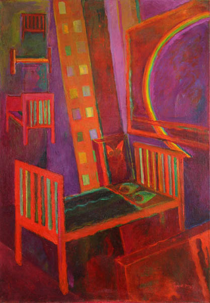 Hiljaisuus  <br>öljy kankaalle 2006, 	100 x 70