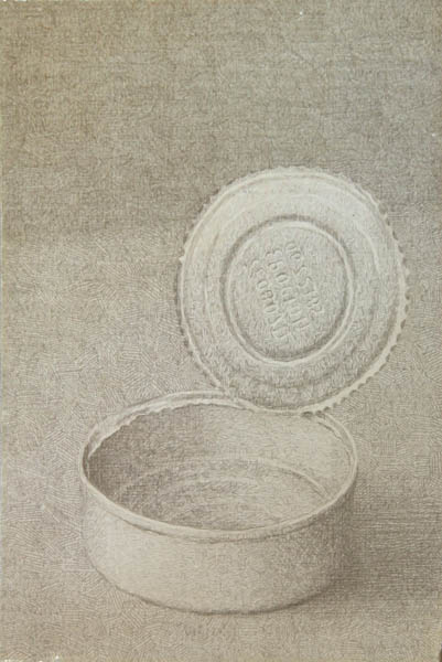 Sardiinipurkki  <br>hopeapiirros 2009