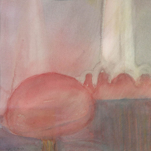 Lempeä valo  <br>akvarelli 2010