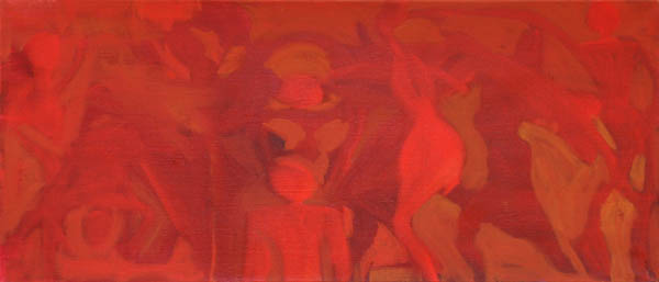 Alive  <br>öljy 2011, 81 x 35cm