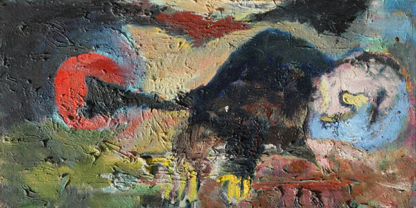 Harry Potter lentää edelleen  <br>öljy 2011			61 x 120 cm