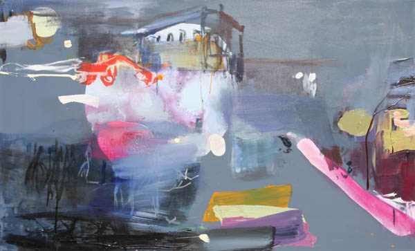 Joutomaa  <br>akryyli, öljy 2009		95 x 160 cm