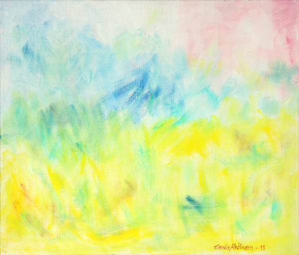 Sitruunainen aamu  <br>öljy 2011, 55x46cm