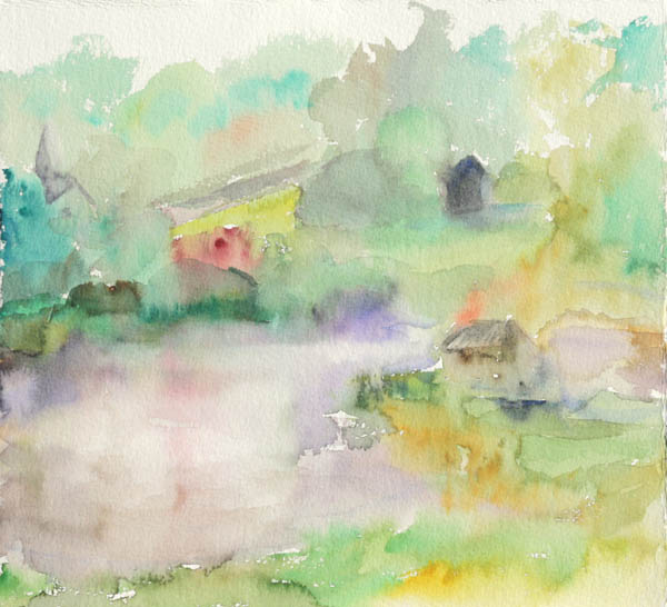 Heijastus  <br>akvarelli 2012