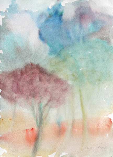 Usva  <br>akvarelli 2012