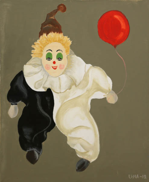 Onnellinen klovni  <br>öljy 2012