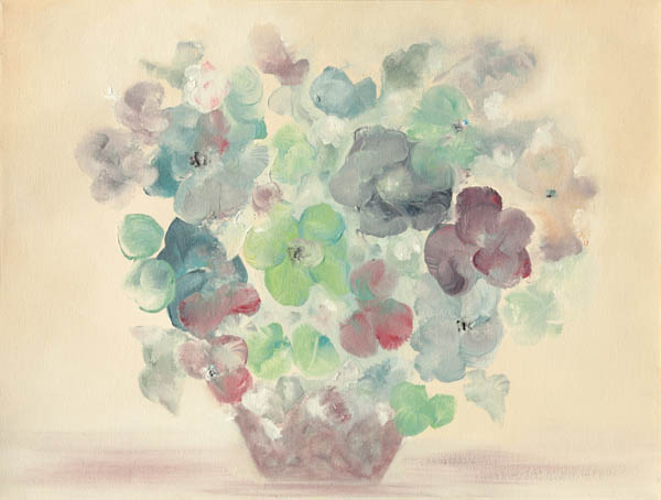 Lempikukkia<br>  öljy 2013