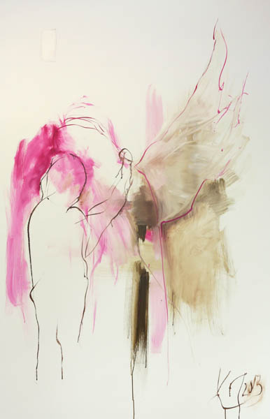 Suojelusenkeli<br>  öljy kankaalle 2013