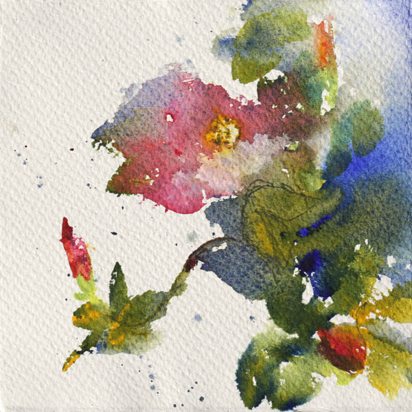 Kesän kynttilät<br>  akvarelli 2013