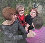 vasemmalta Anu Salka, Minna Kangas, P&auml;lvi Koskinen ja Pia Pejcic