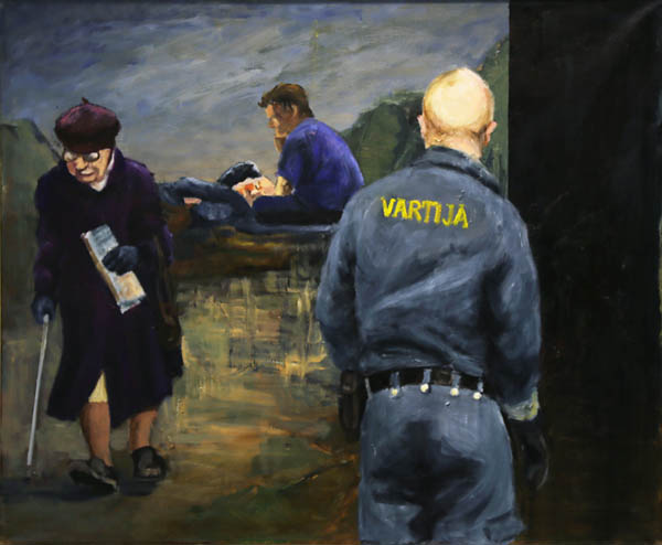 Elämää ostarilla I  <br>öljy 2012