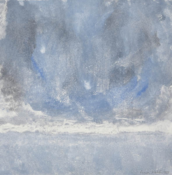 Hämärän reunalla  <br>Carborundum, monotypia 2013